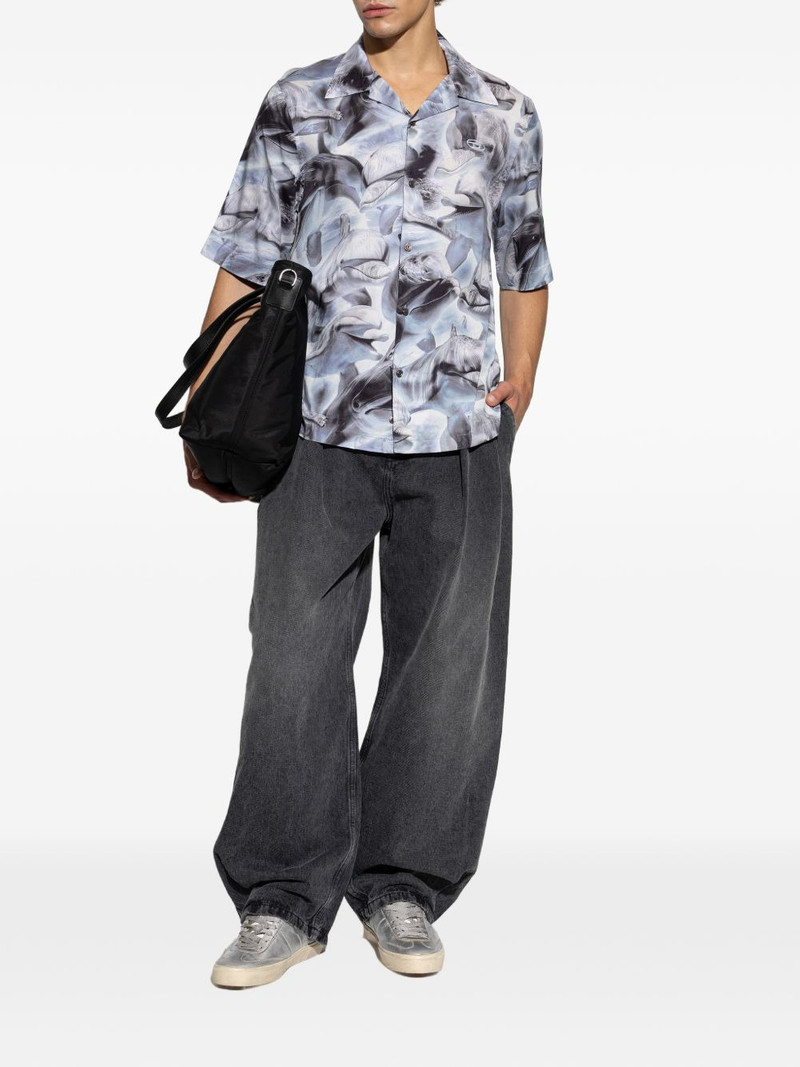Diesel S-Brack dolphin-print shirt outlook