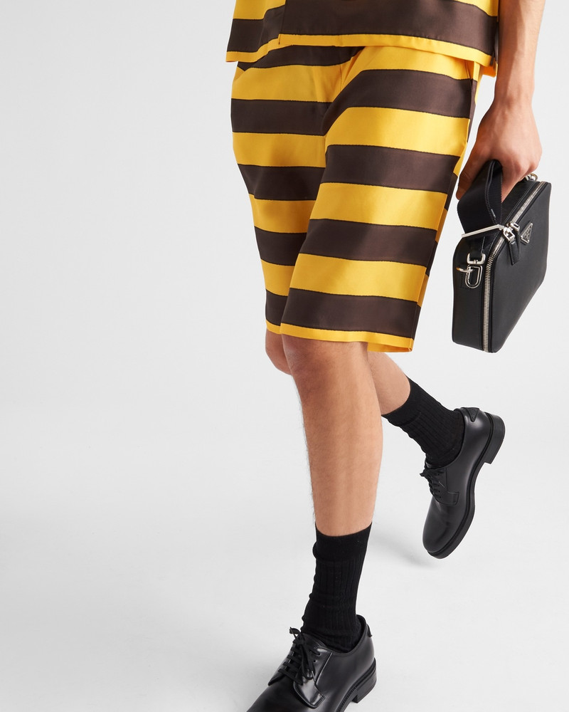 Printed silk Bermuda shorts 3