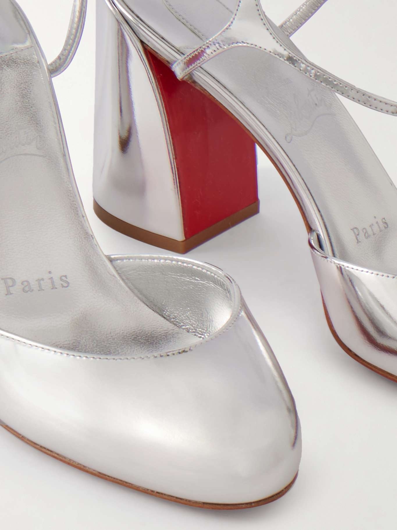 Jane 85 metallic leather pumps - 4