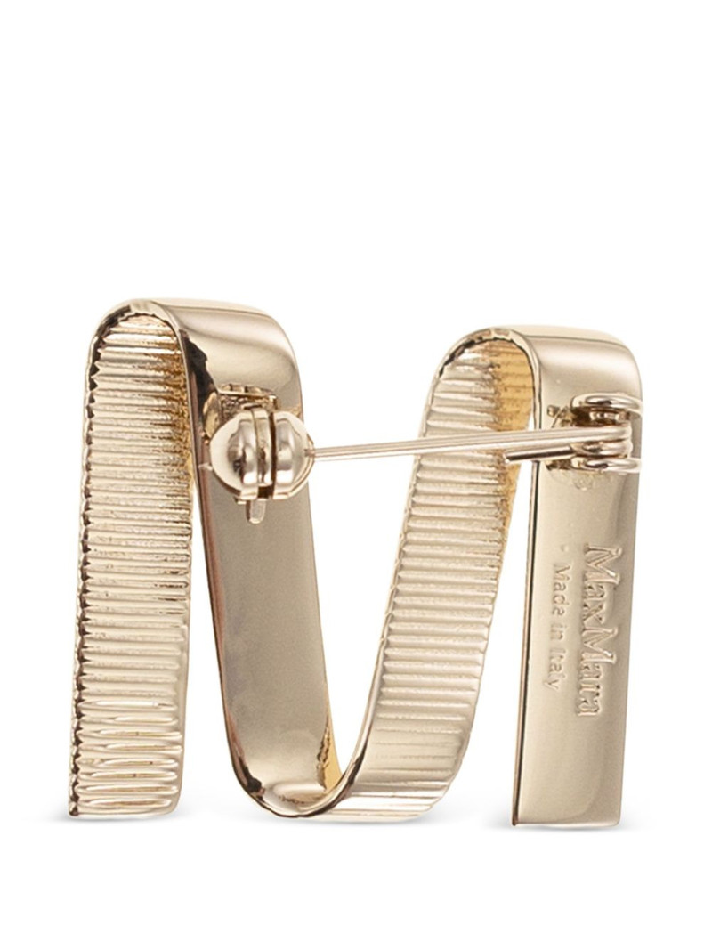 Max Mara m shaped metal pin outlook