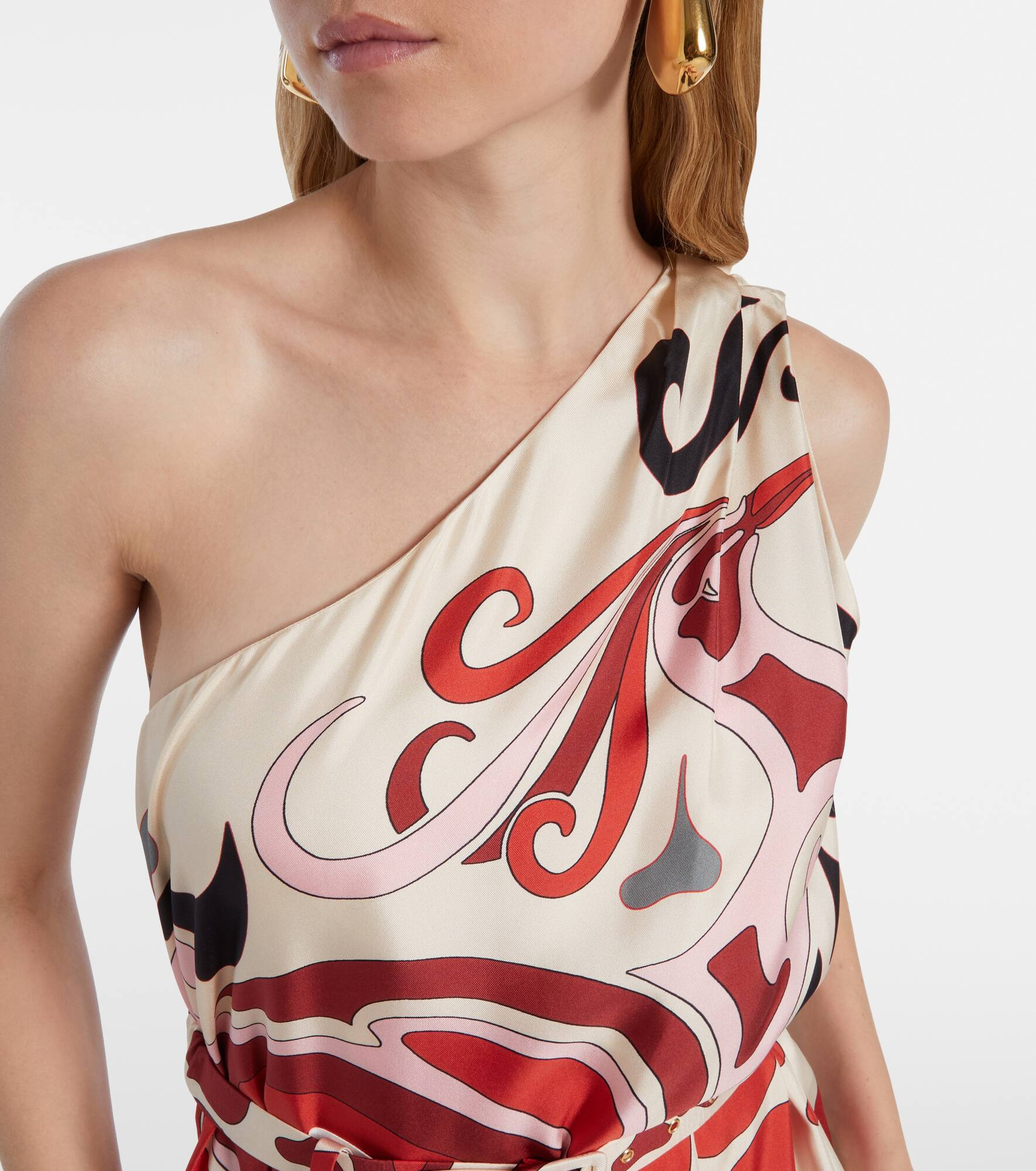 Roy Phoenix silk twill maxi dress - 4