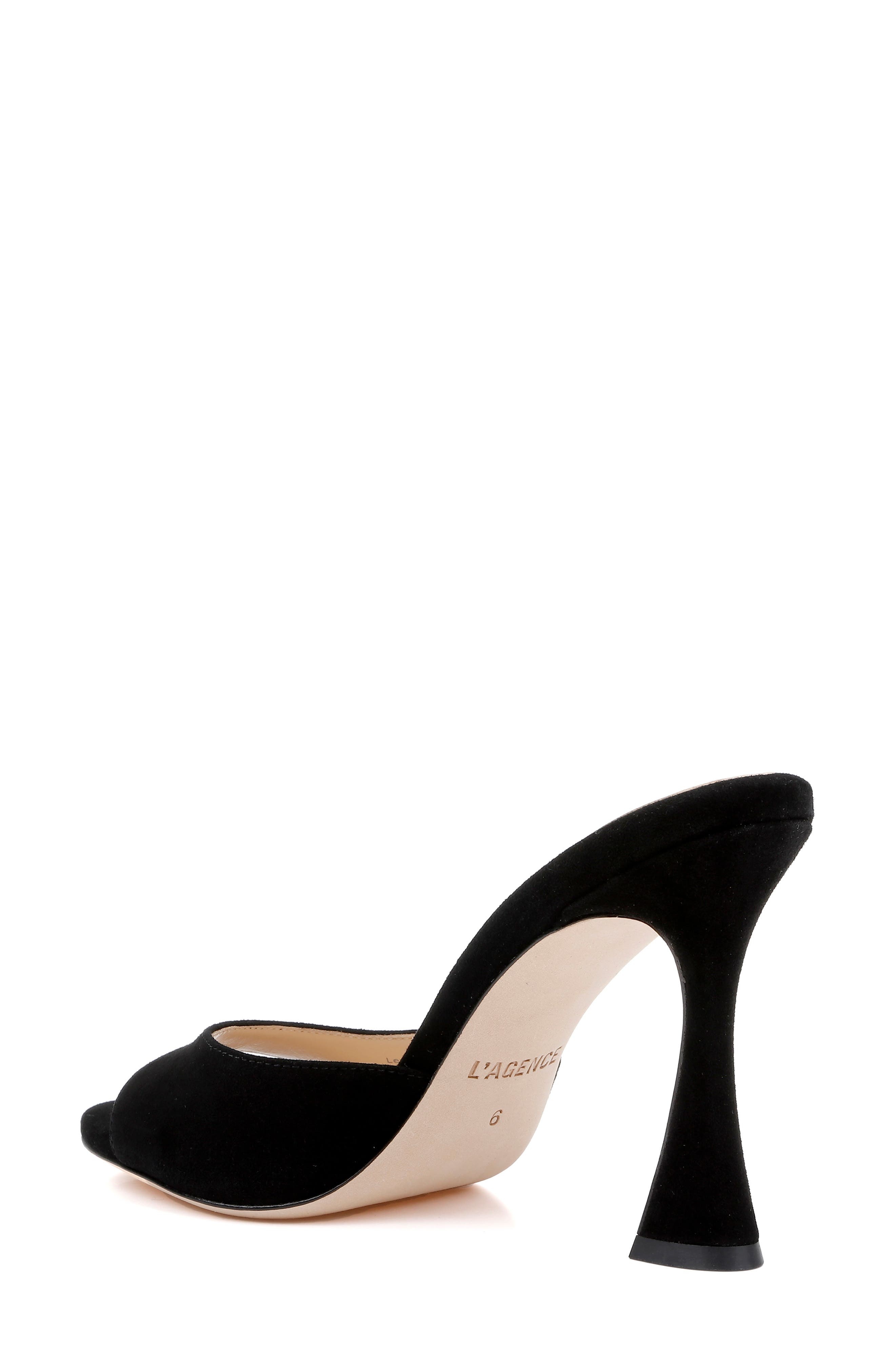 L'AGENCE Avery Slide Sandal in Black at Nordstrom - 2