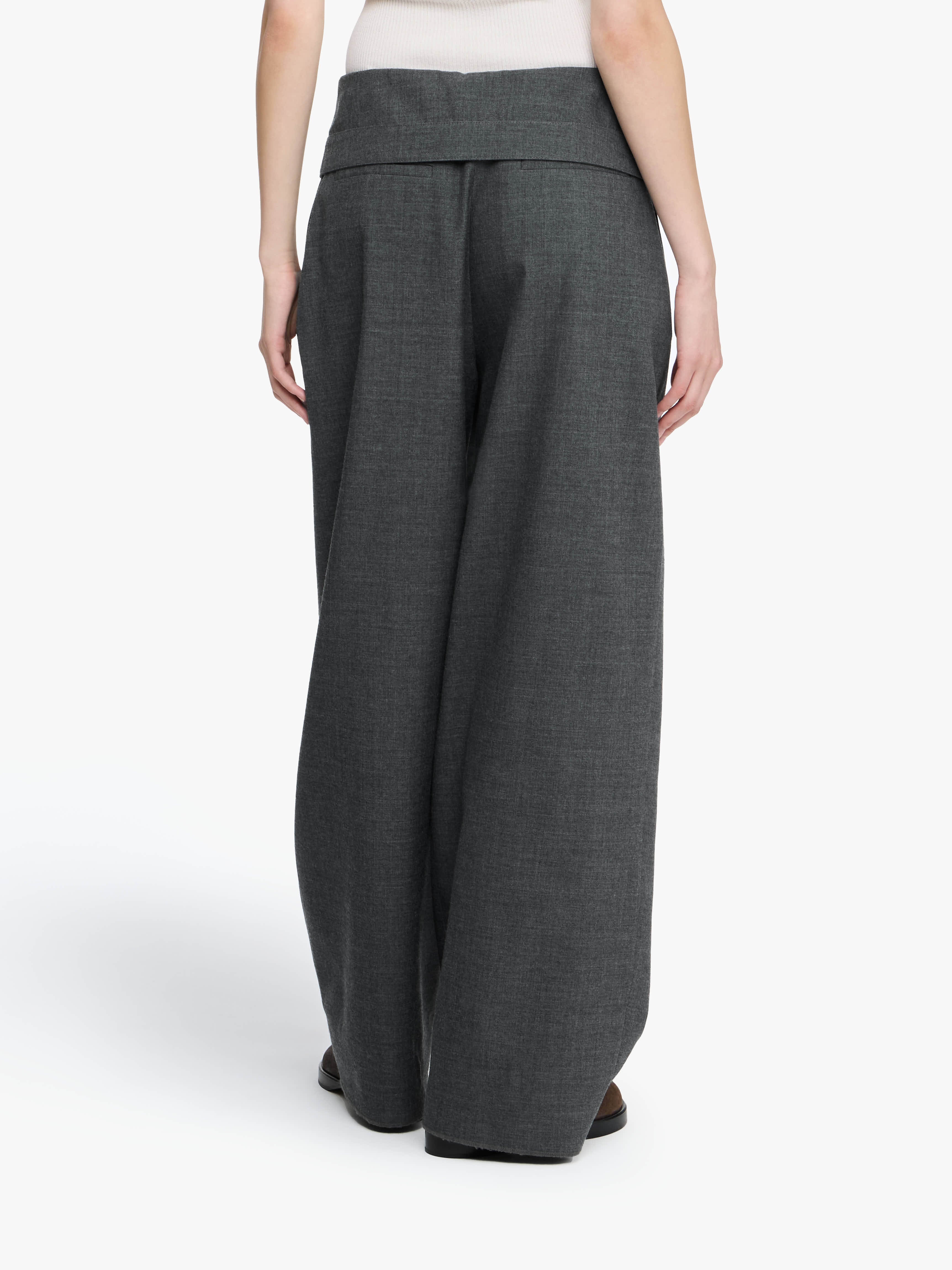 FOLD OVER TAILORED TROUSERS - 5
