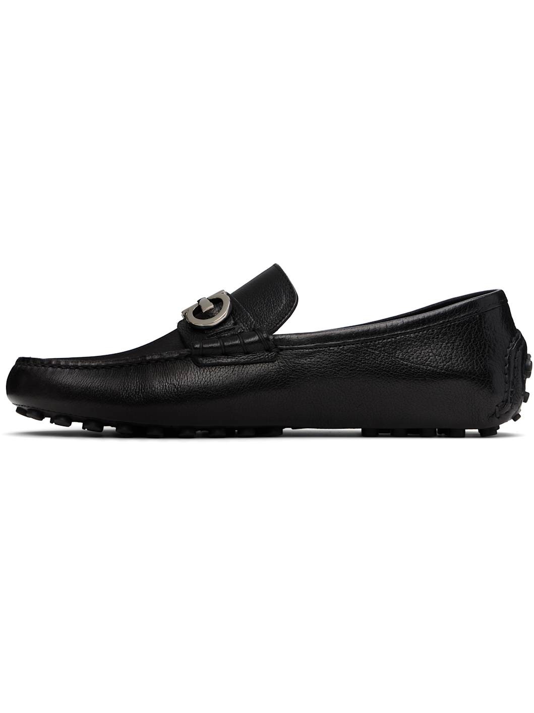 Black Gancini Ornament Driver Loafers - 3