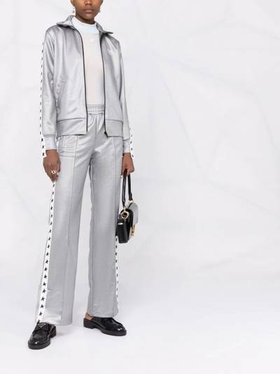 Golden Goose logo-tape straight-leg trousers outlook