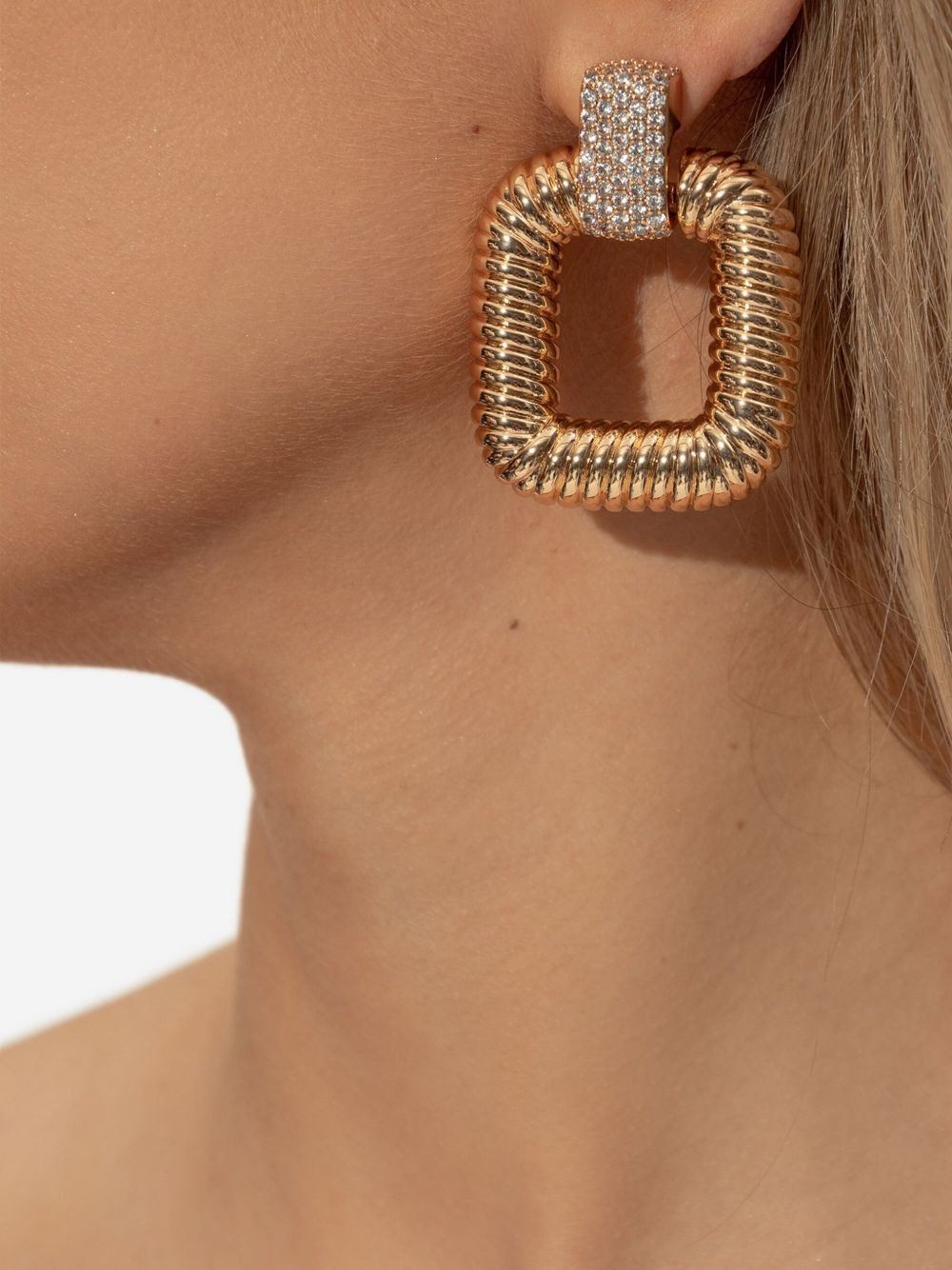 square twisted earrings - 2