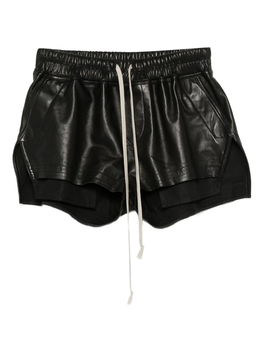 RICK OWENS - Women Waxed Leather Fog Boxers - 5