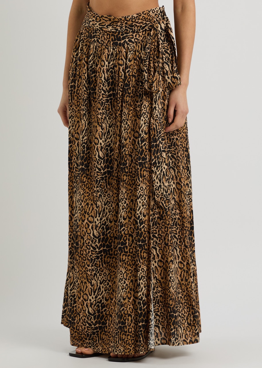 Melissa Odabash Elsa Leopard-print Maxi Skirt - 2