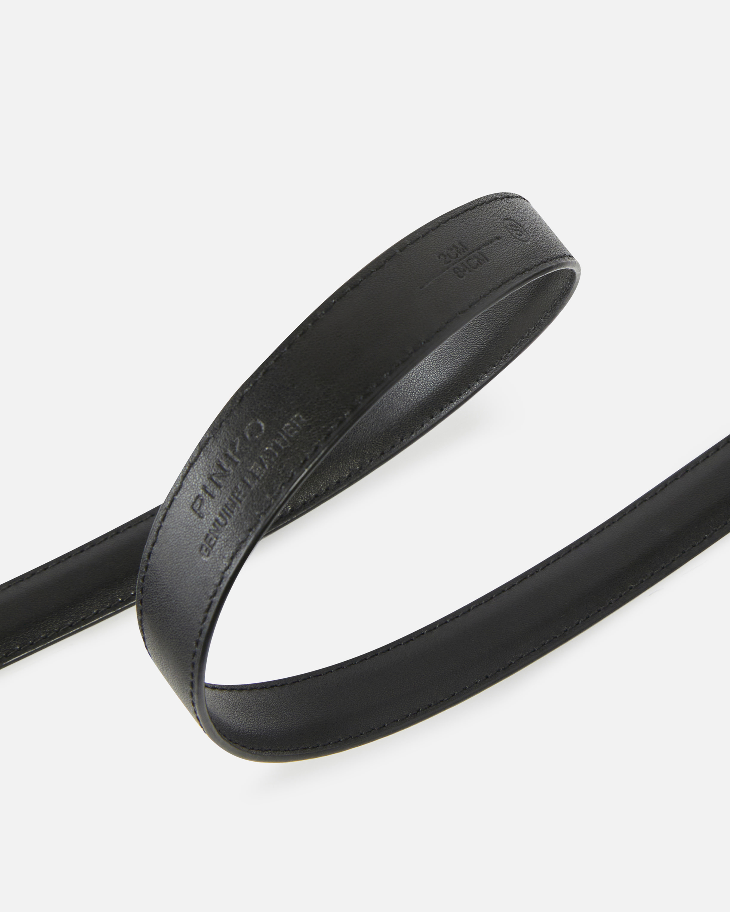 LOVE BIRDS THIN LEATHER BELT 2CM - 4