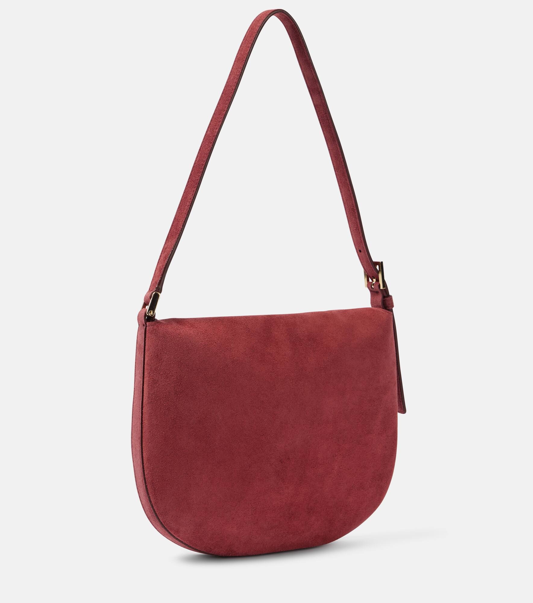 Tondo Small suede shoulder bag - 4