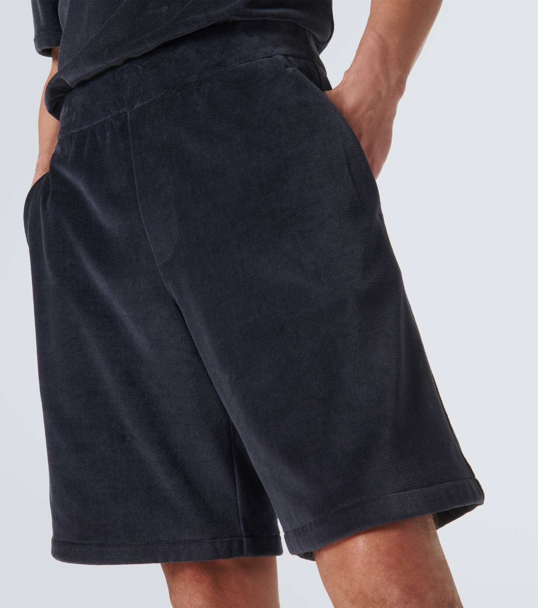 Murano cotton and silk velour Bermuda shorts - 5