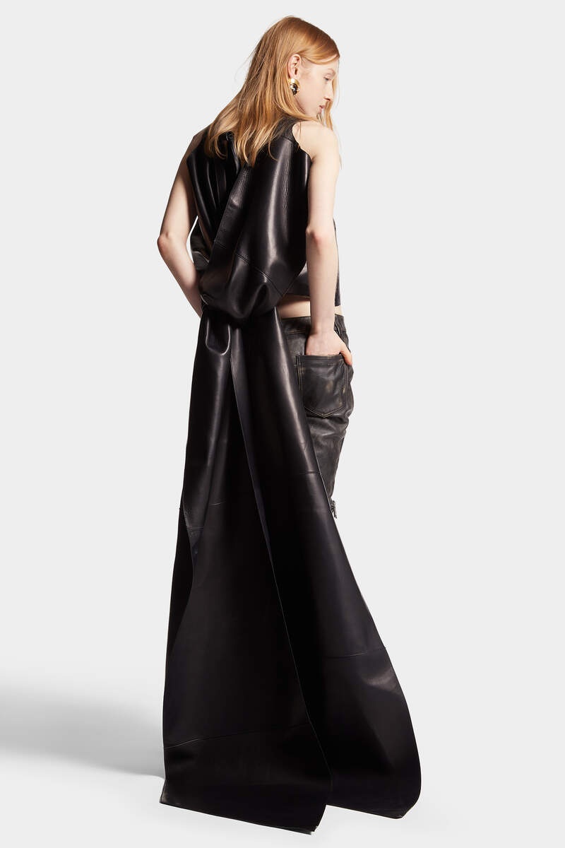 LEATHER OBI TOP - 4
