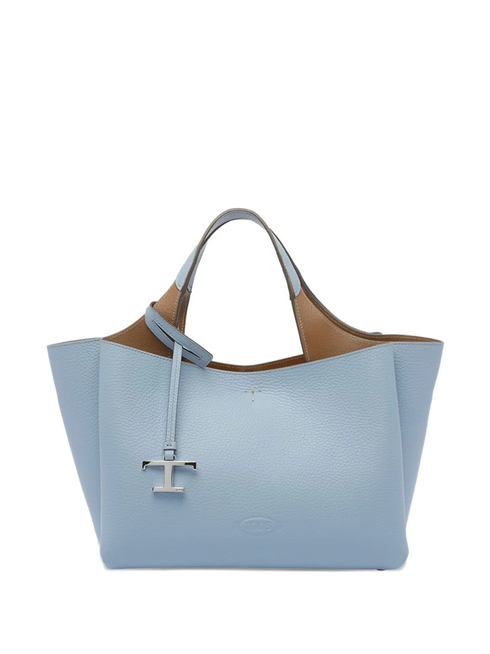 T-logo leather tote bag - 1