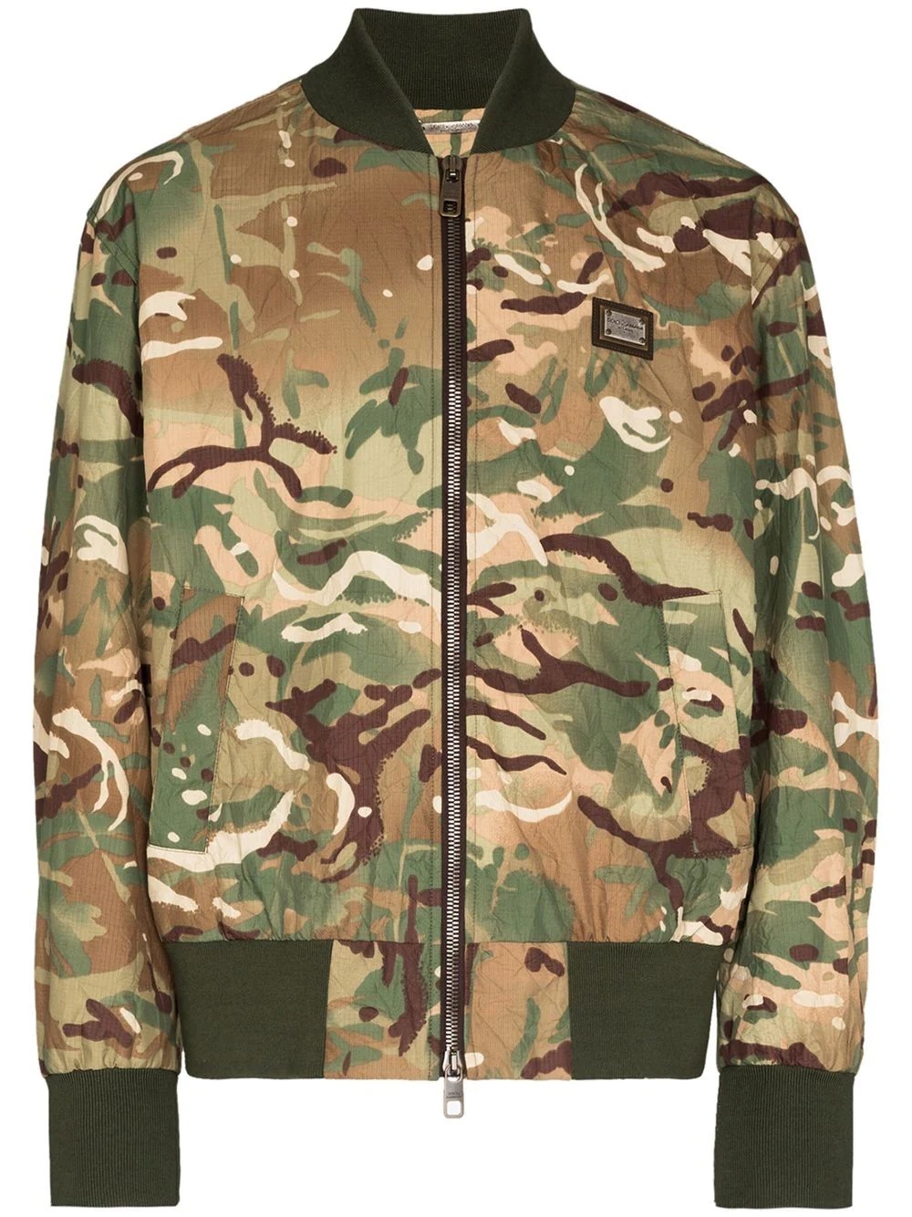 camouflage-print bomber jacket - 1