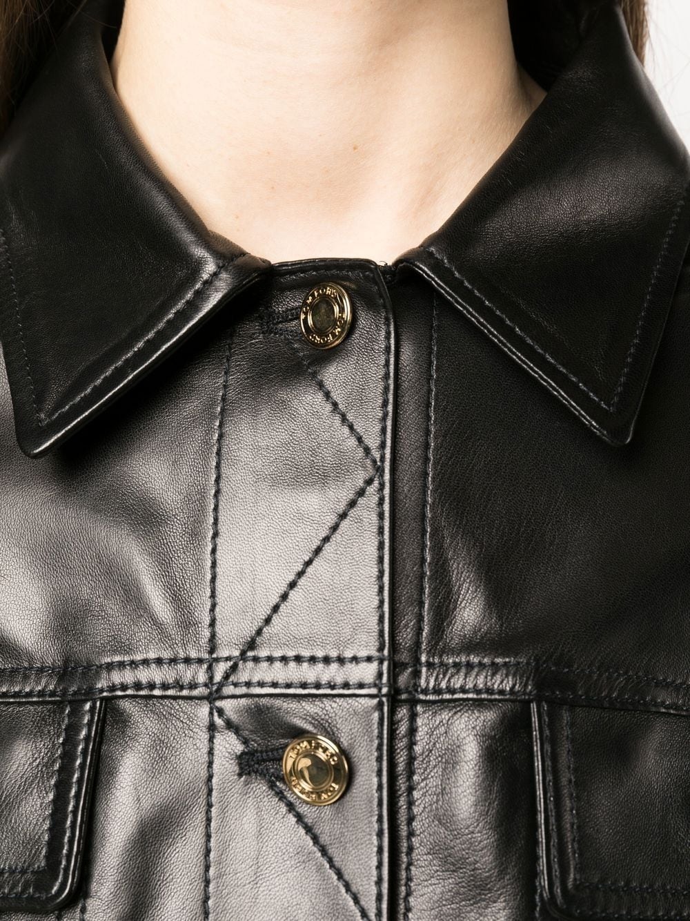 calf-leather shirt - 5