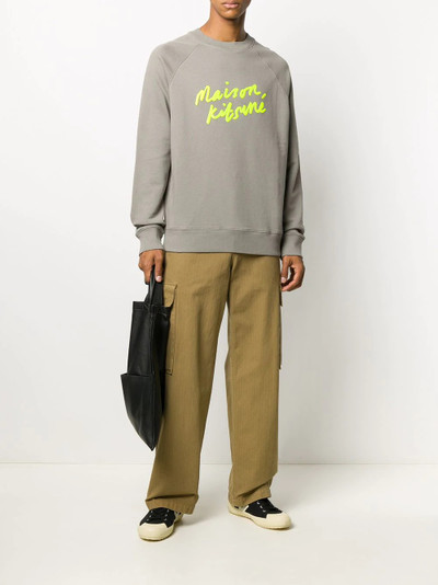 Maison Kitsuné  logo print sweatshirt   outlook