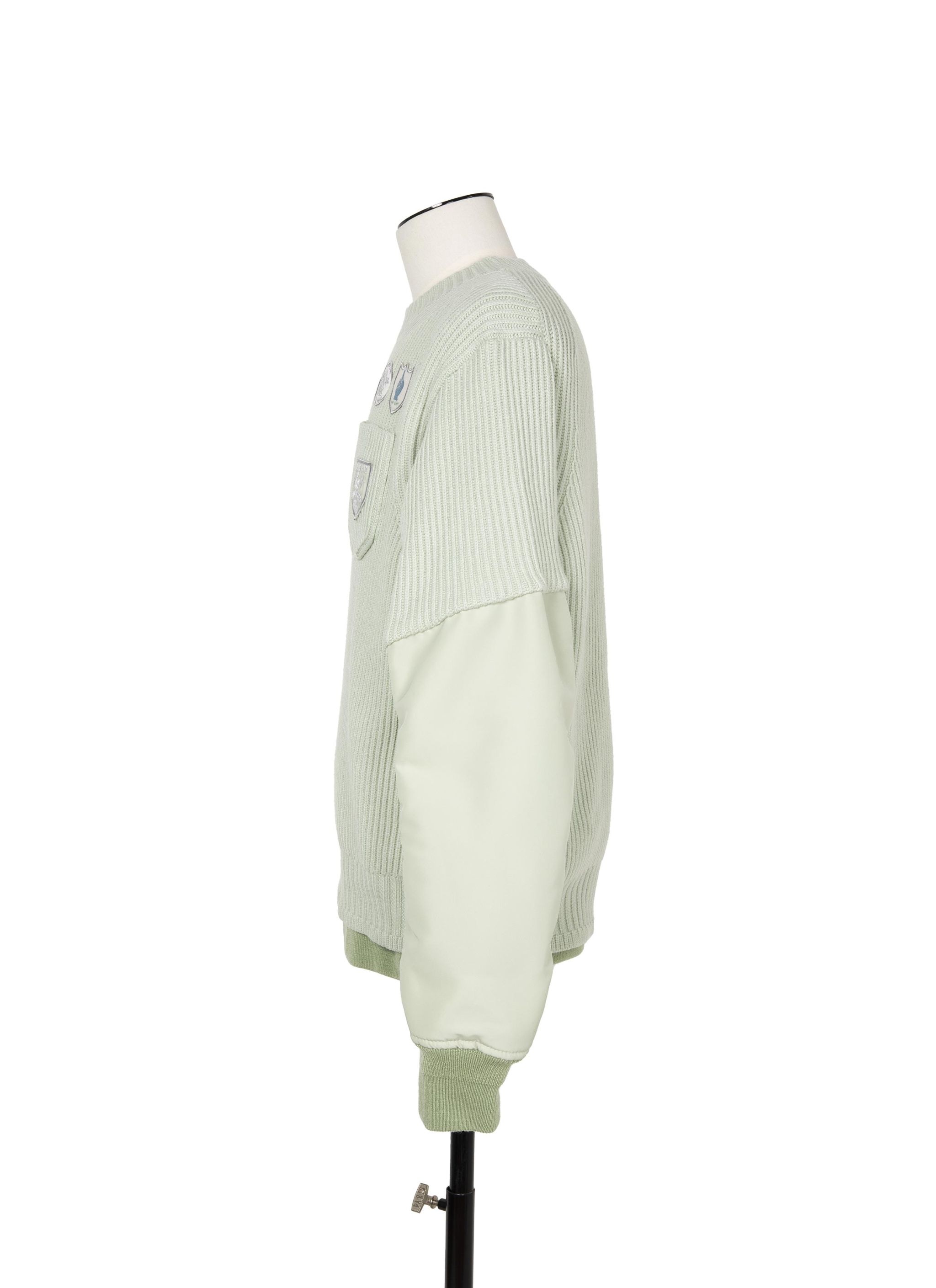 sacai Gonz Multi Patch Nylon Twill x Knit Sweater - 3