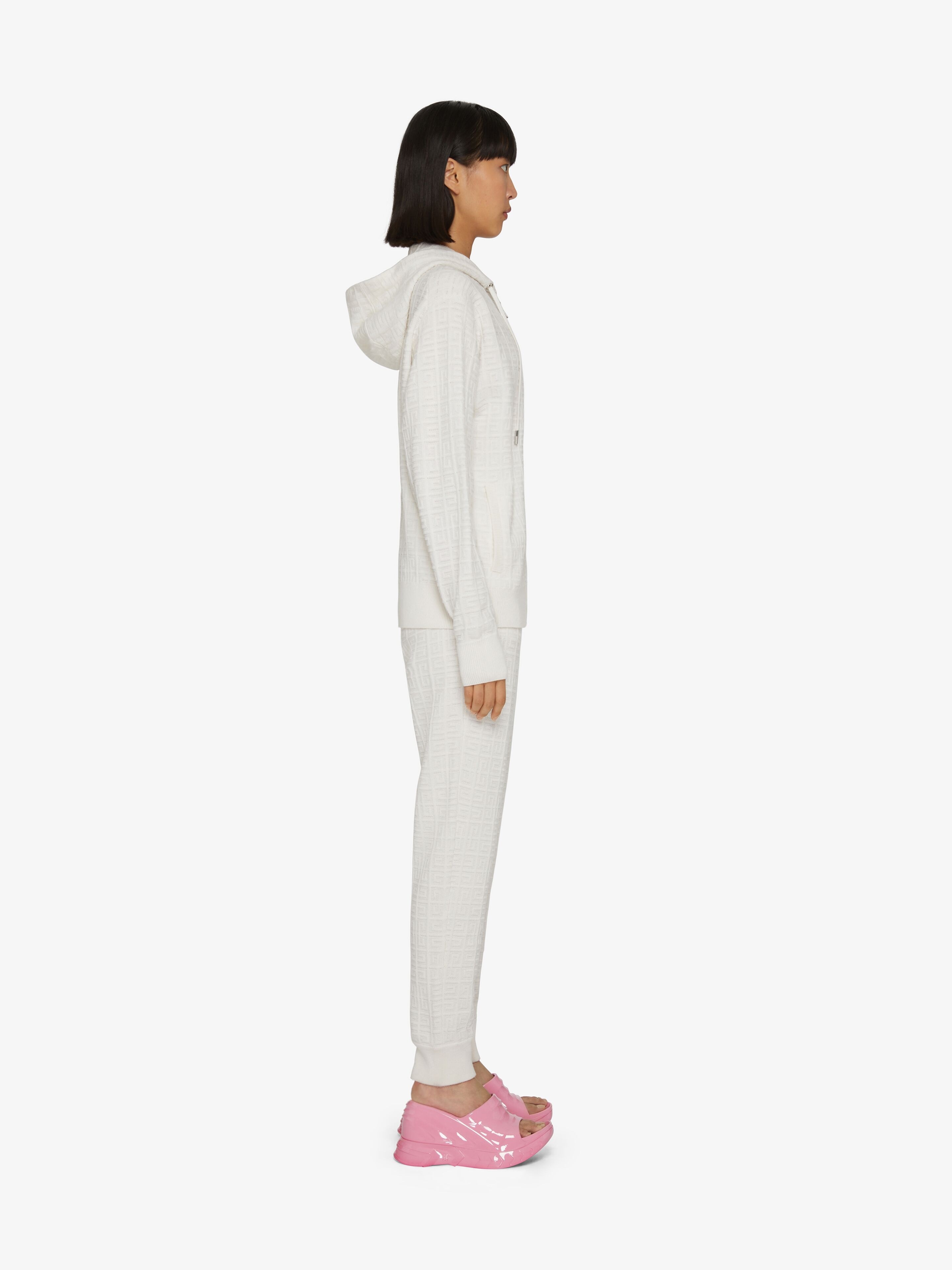 SLIM FIT JOGGER PANTS IN 4G CASHMERE - 3