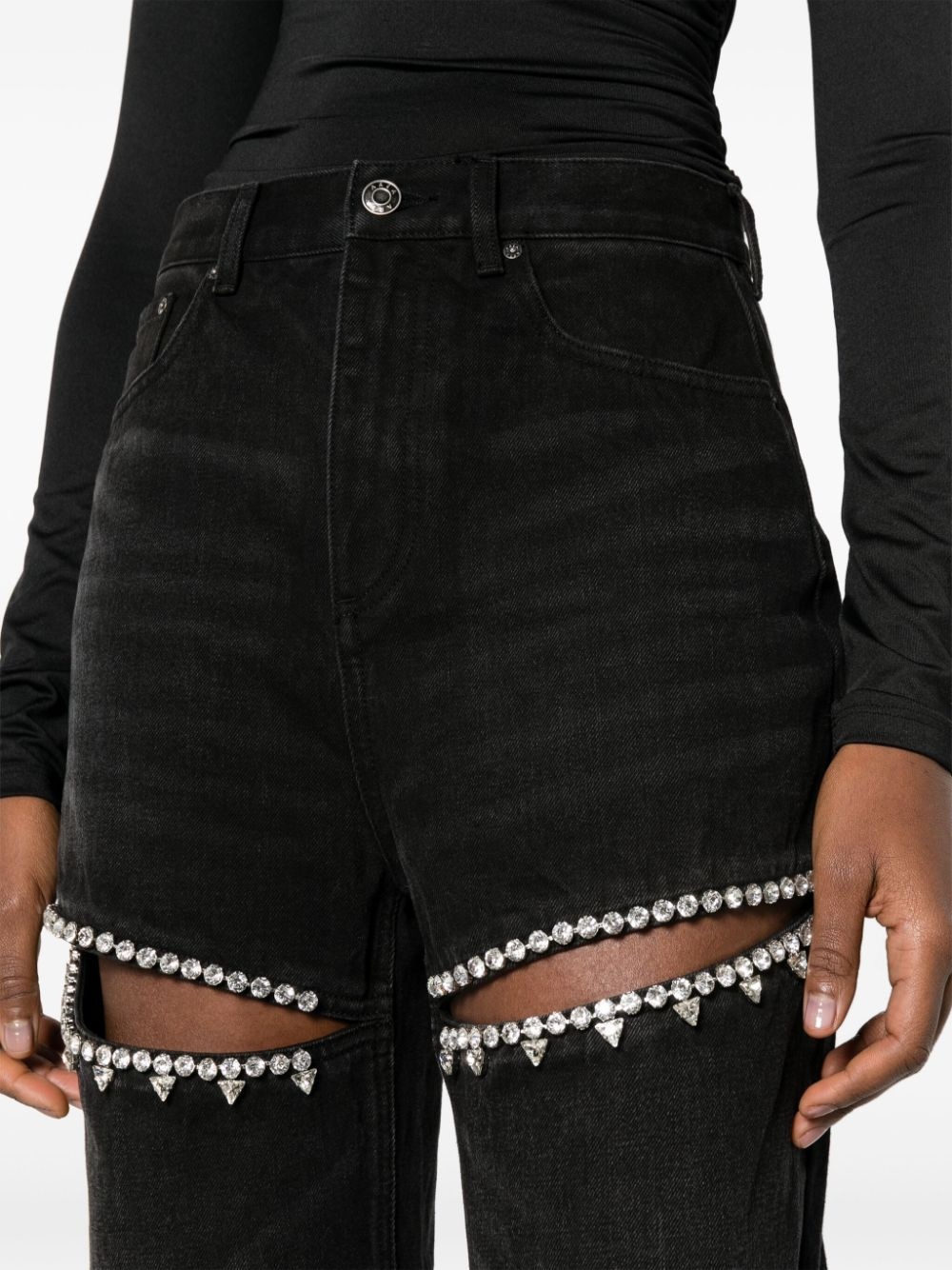 Crystal Slit tapered leg - 5