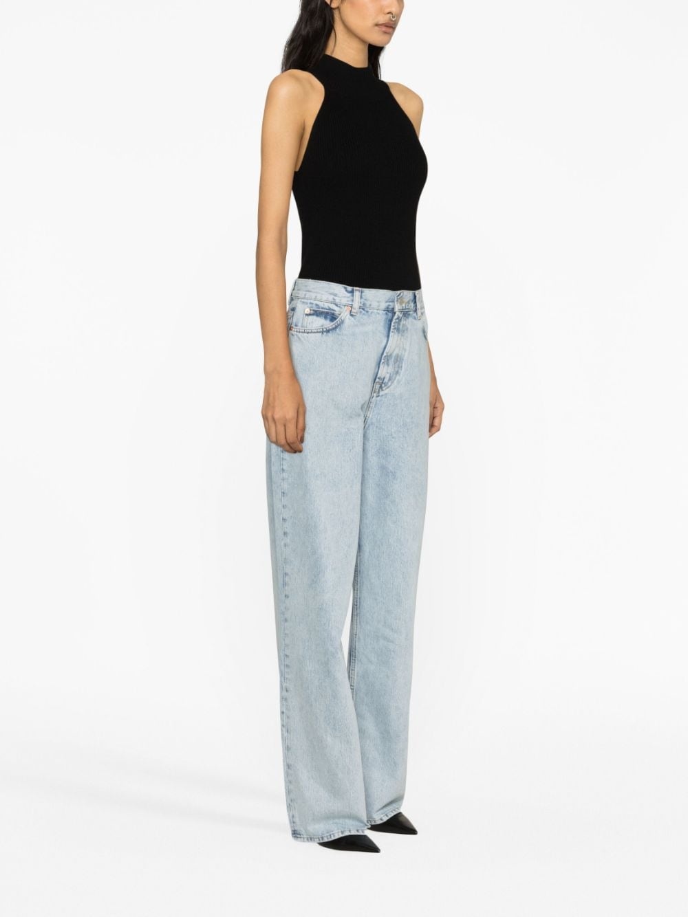 low-rise straight-leg jeans - 3