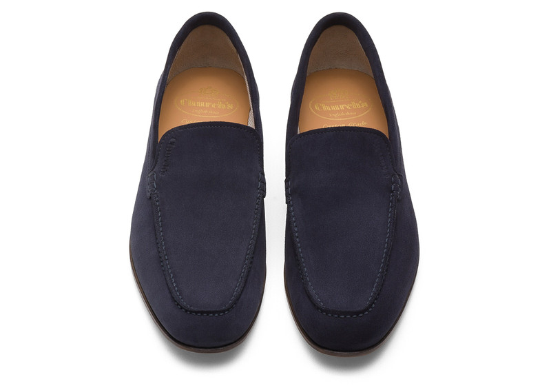 Margate Soft Suede Loafer Blue 3