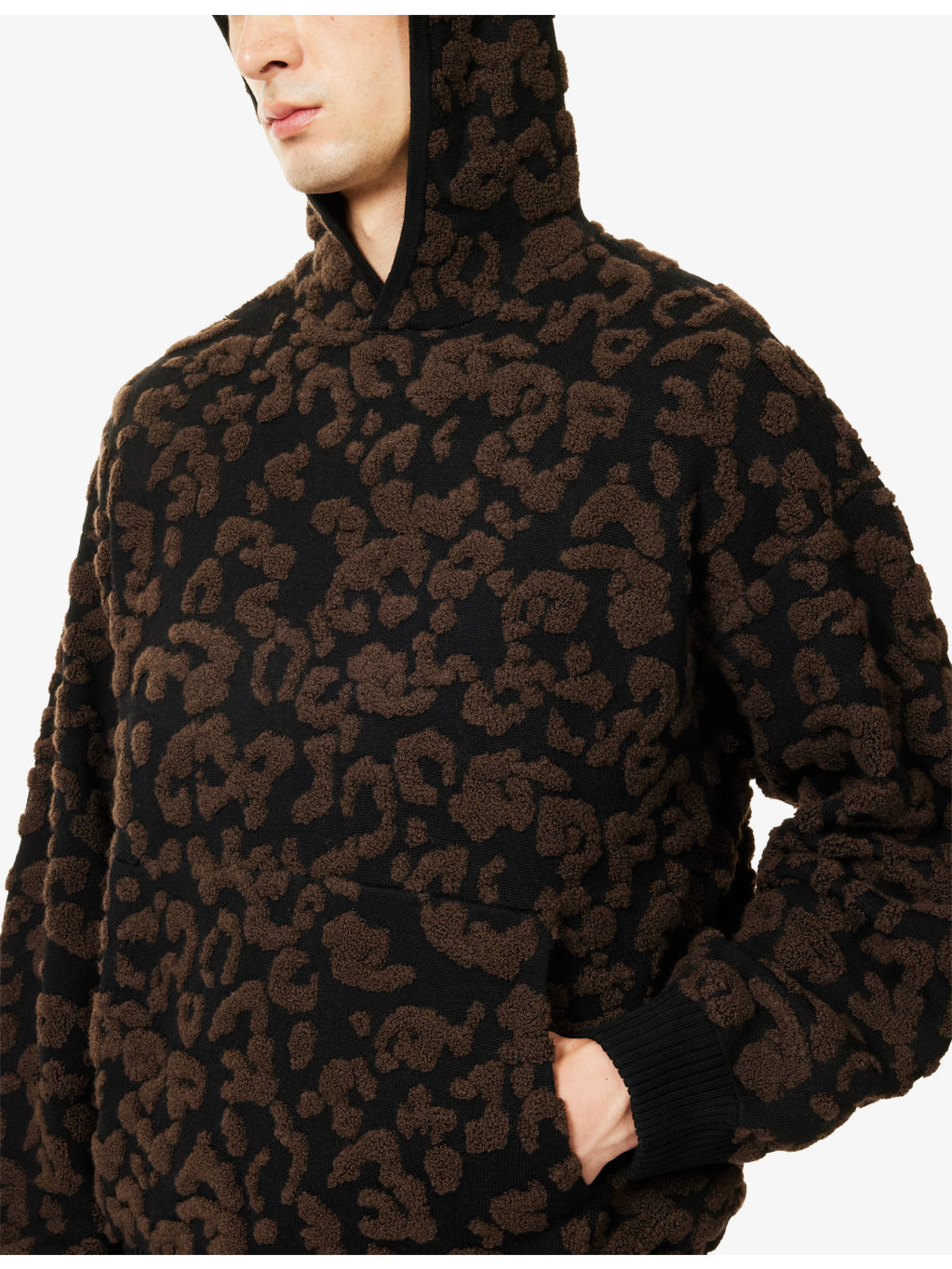 Camo-Knit Relaxed-Fit Wool Blend Hoody - 5
