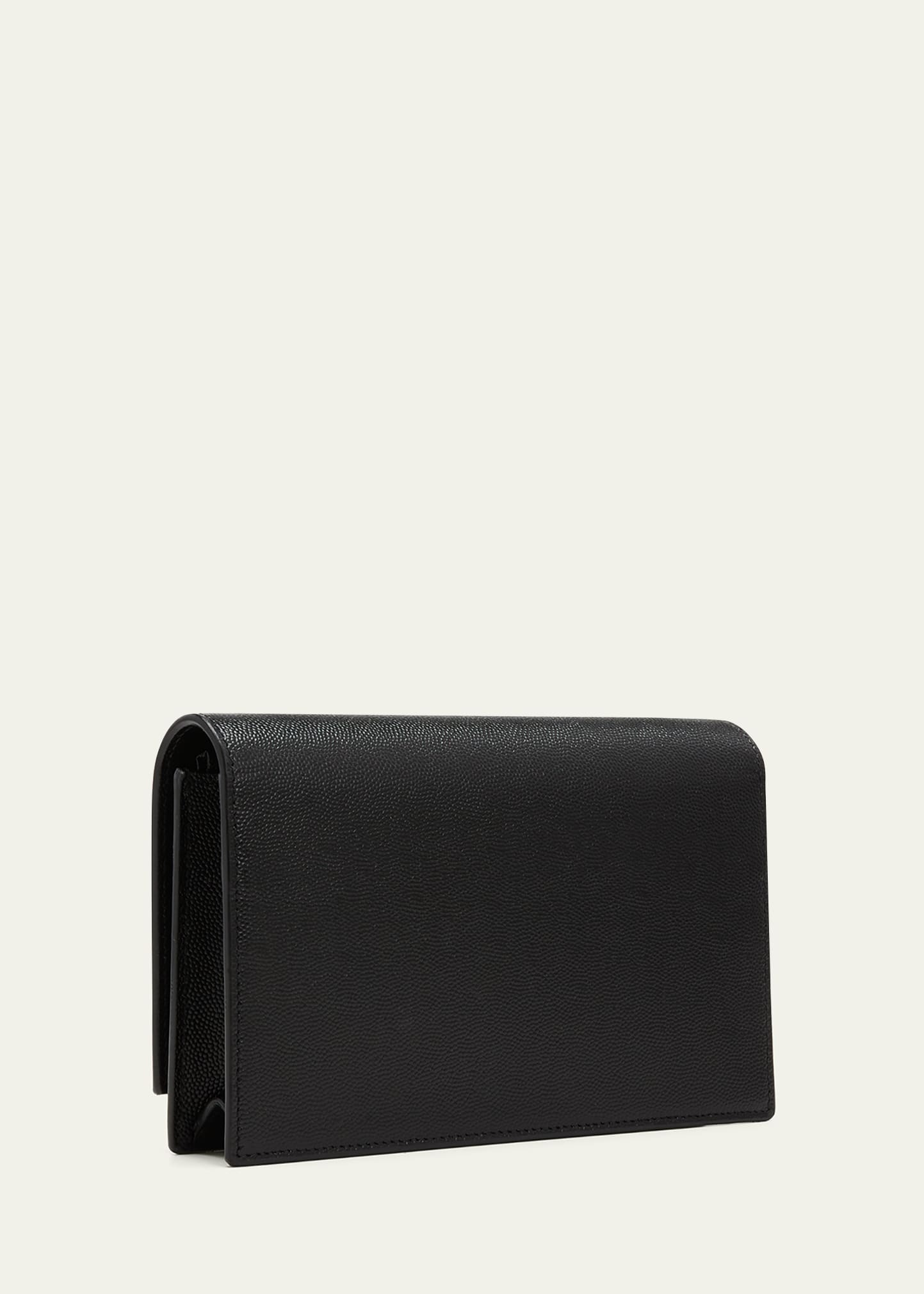 Kate XS YSL Monogram Grain de Poudre Wallet on Chain - 3