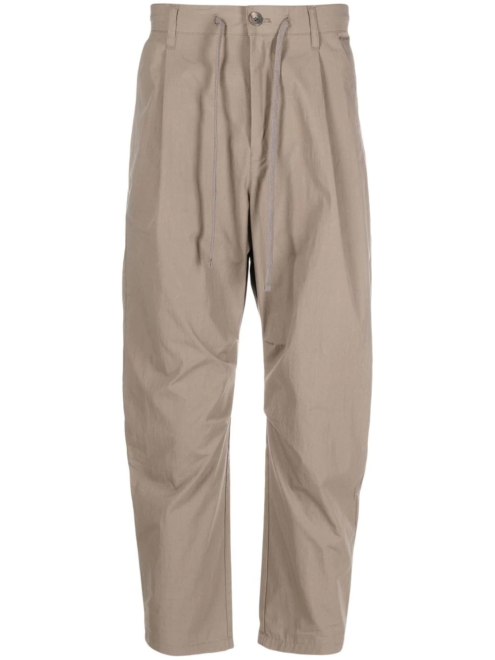 drawstring tapered-leg trousers - 1