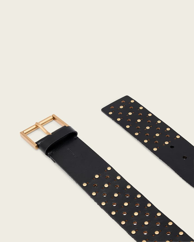 LENA LEATHER STUDDED BELT 3