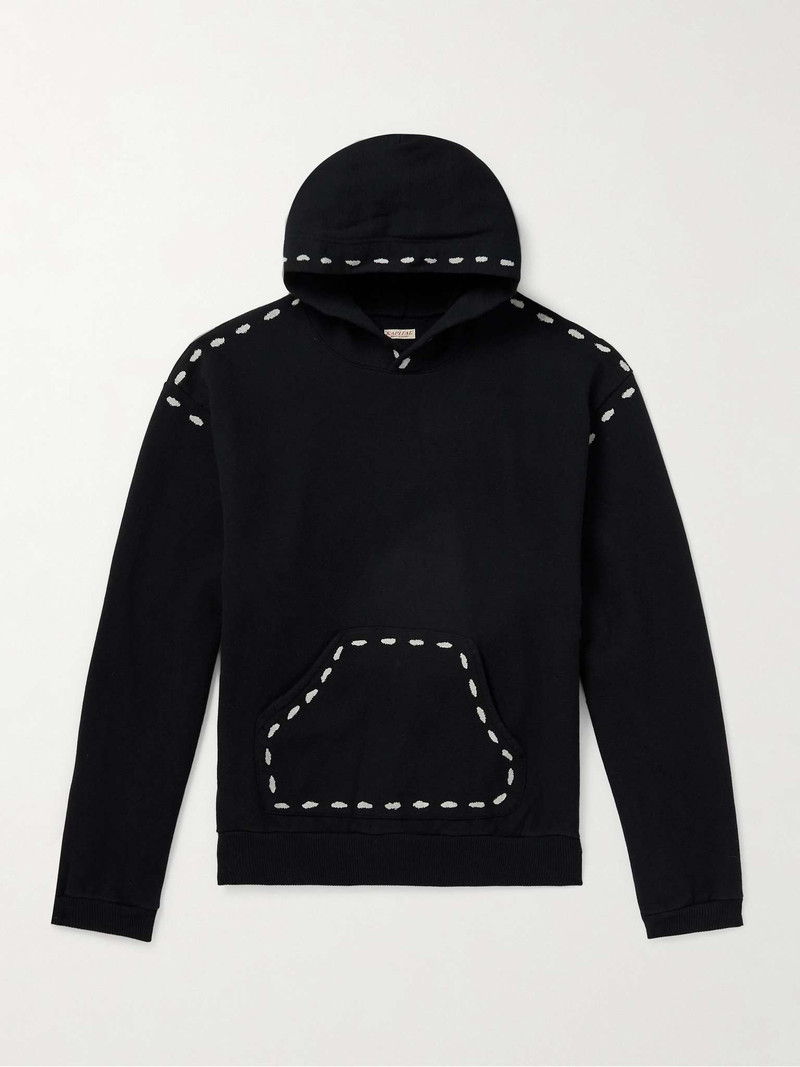 Marionette Printed Cotton-Jersey Hoodie - 1