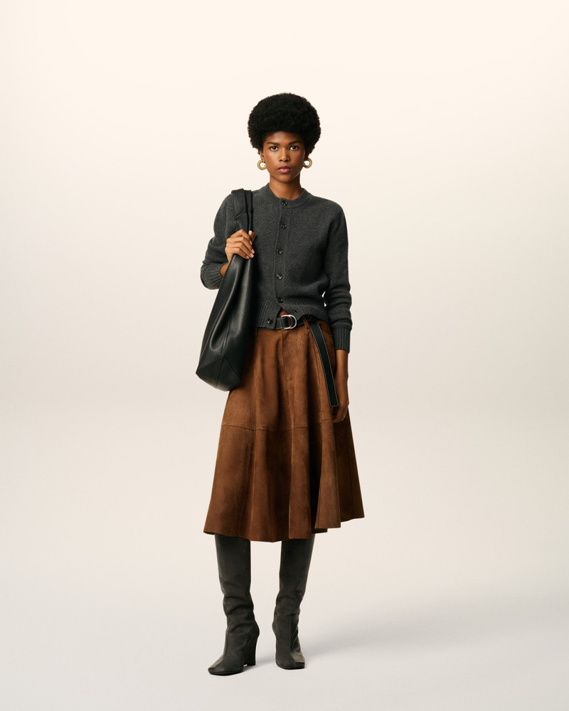 AMI Paris BLACK CASHMERE AMI DE COEUR CARDIGAN outlook