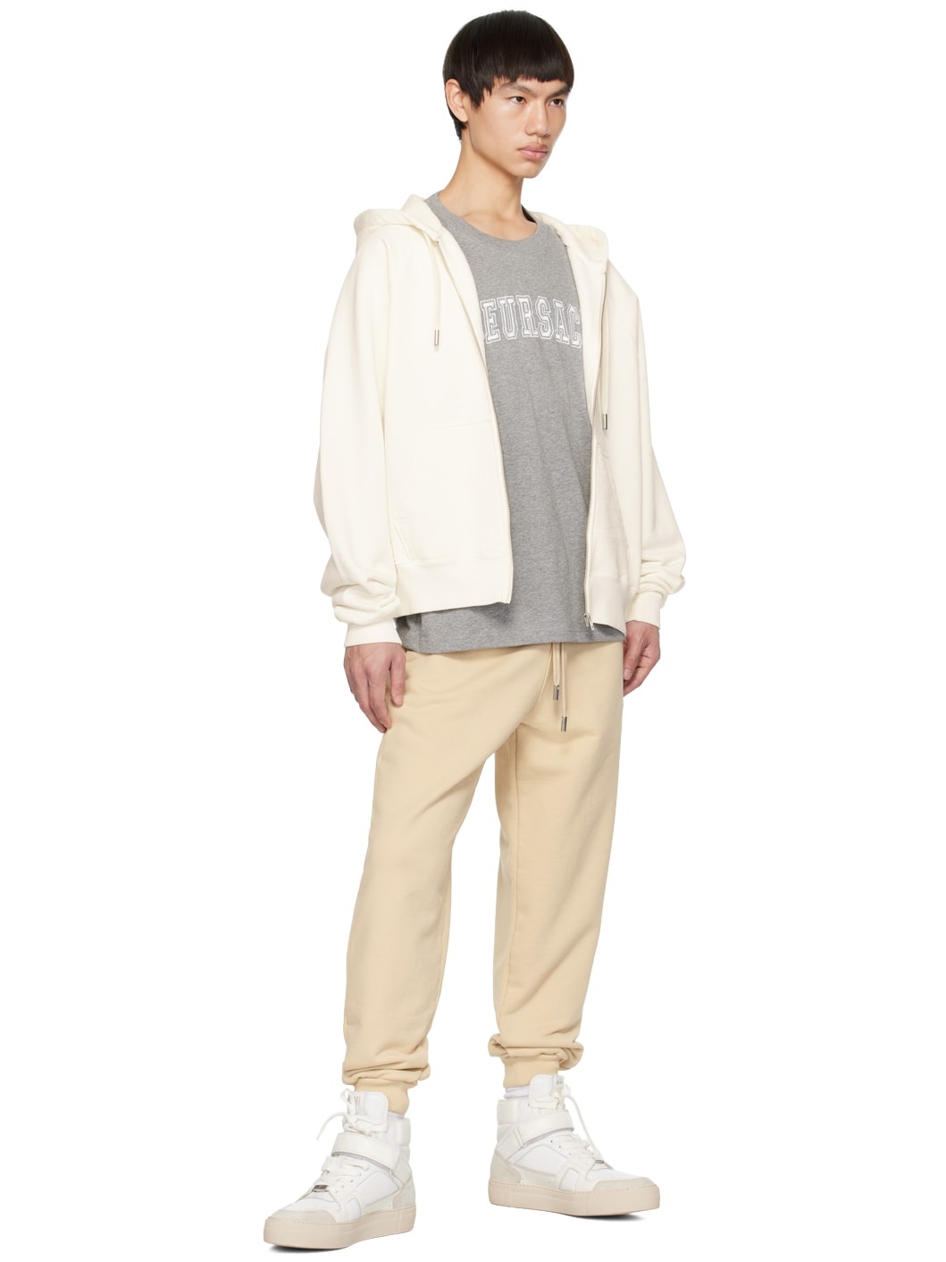 Beige Ami de Cœur Sweatpants - 4