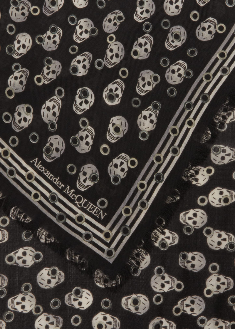 Men's Eyelet Skull Biker Scarf 4