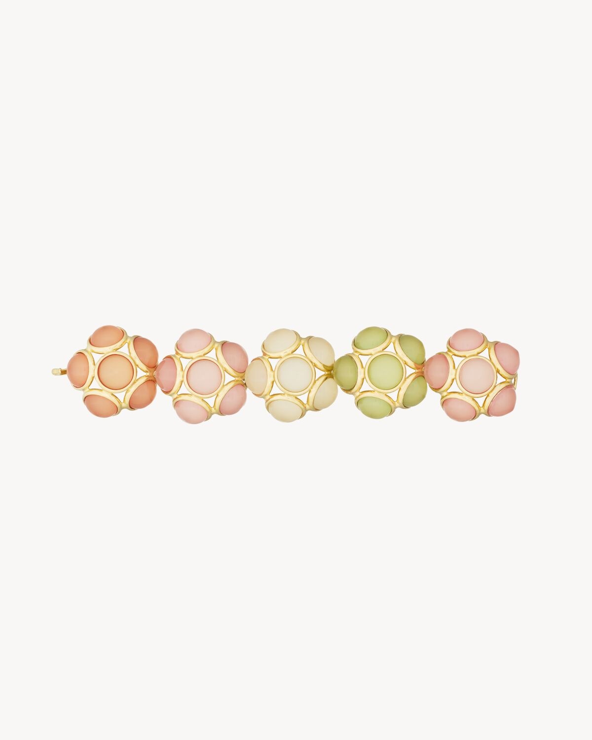 FLOWER BRACELET IN RESIN AND METAL - 4