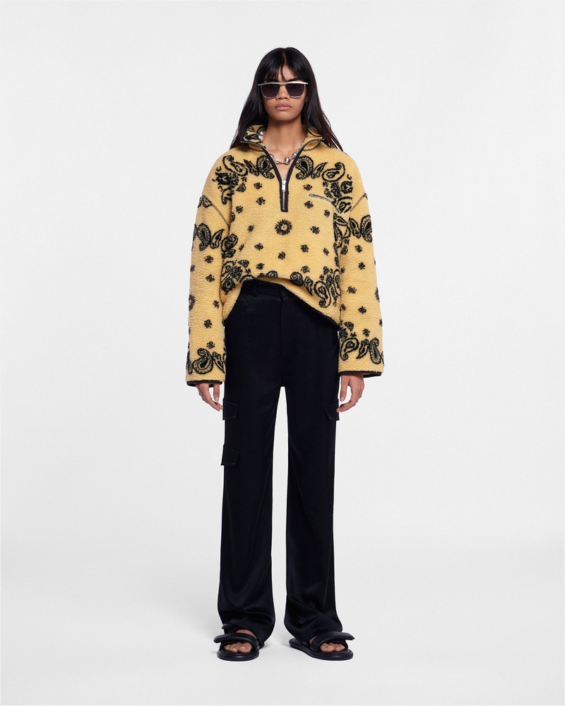 Fleece-Jacquard Sweater 1