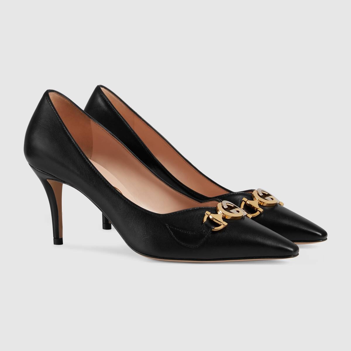 Gucci Zumi mid-heel leather pump - 2