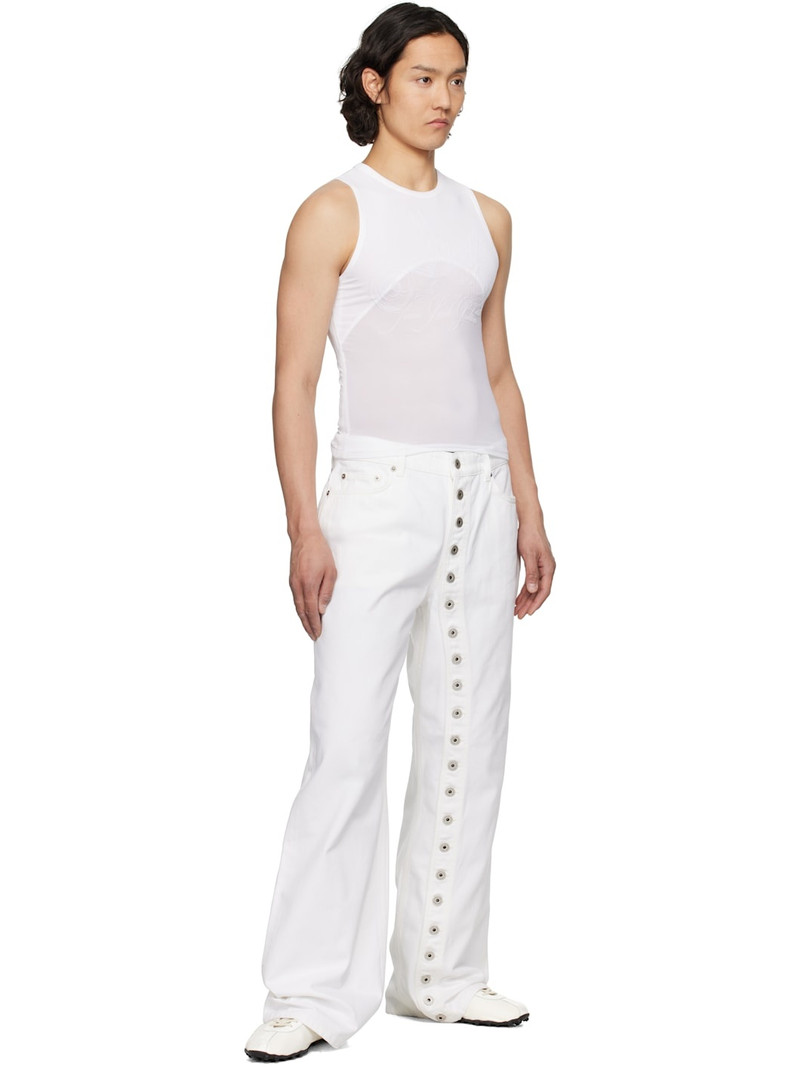 Jean Paul Gaultier Off-White 'The Buttoned Denim' Jeans outlook