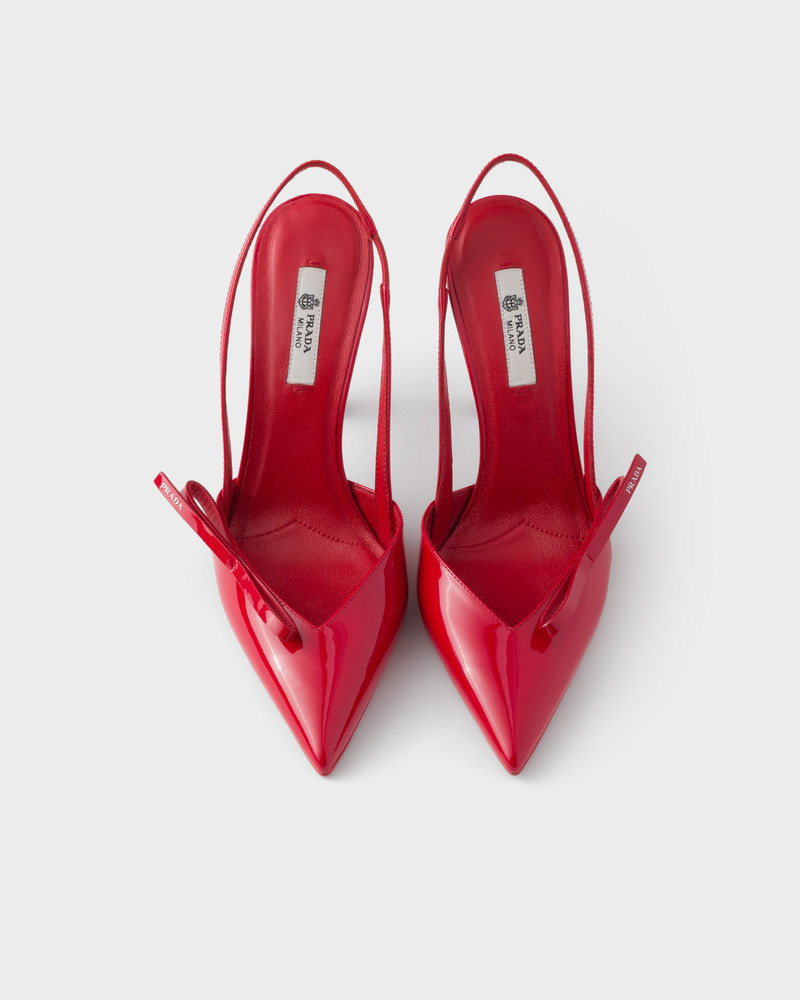 Patent leather slingback pumps 3