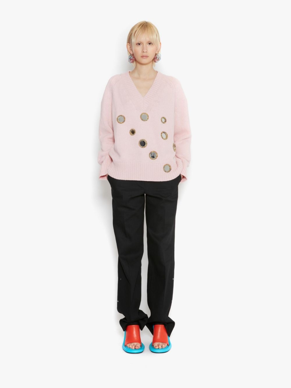 MIRROR V NECK JUMPER - 2