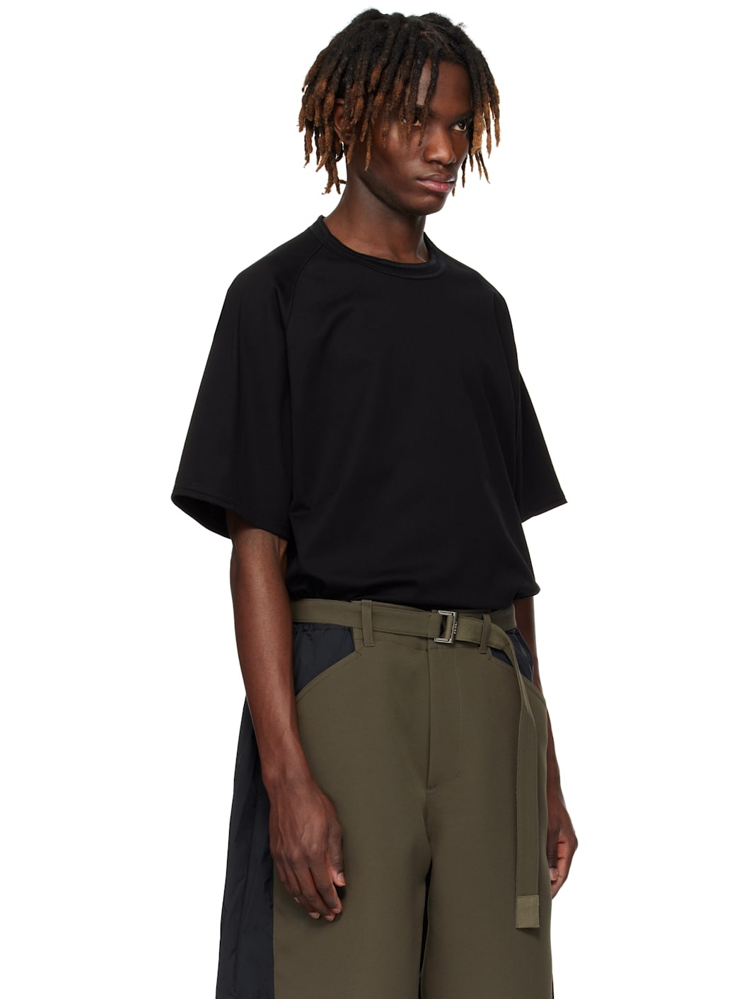 Black Cotton Jersey T-shirt - 2