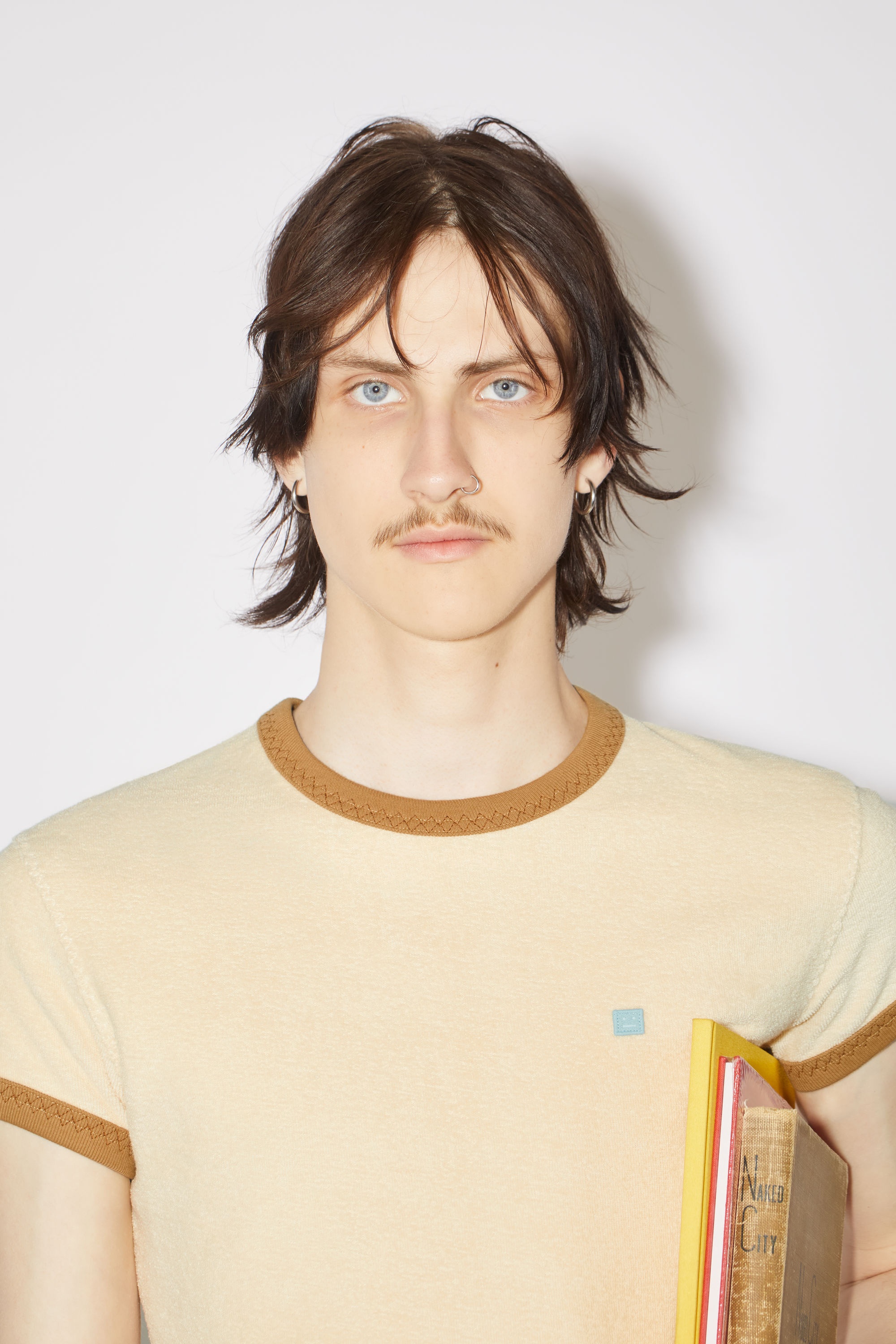 Towelling t-shirt - Cream beige - 4