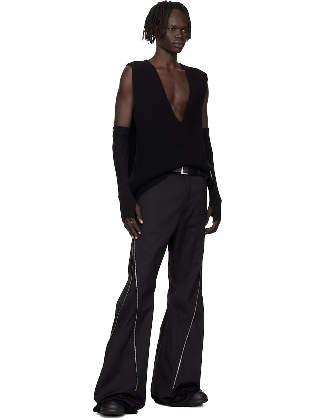 Black Concordians Rasato Knit Arm Warmers - 3