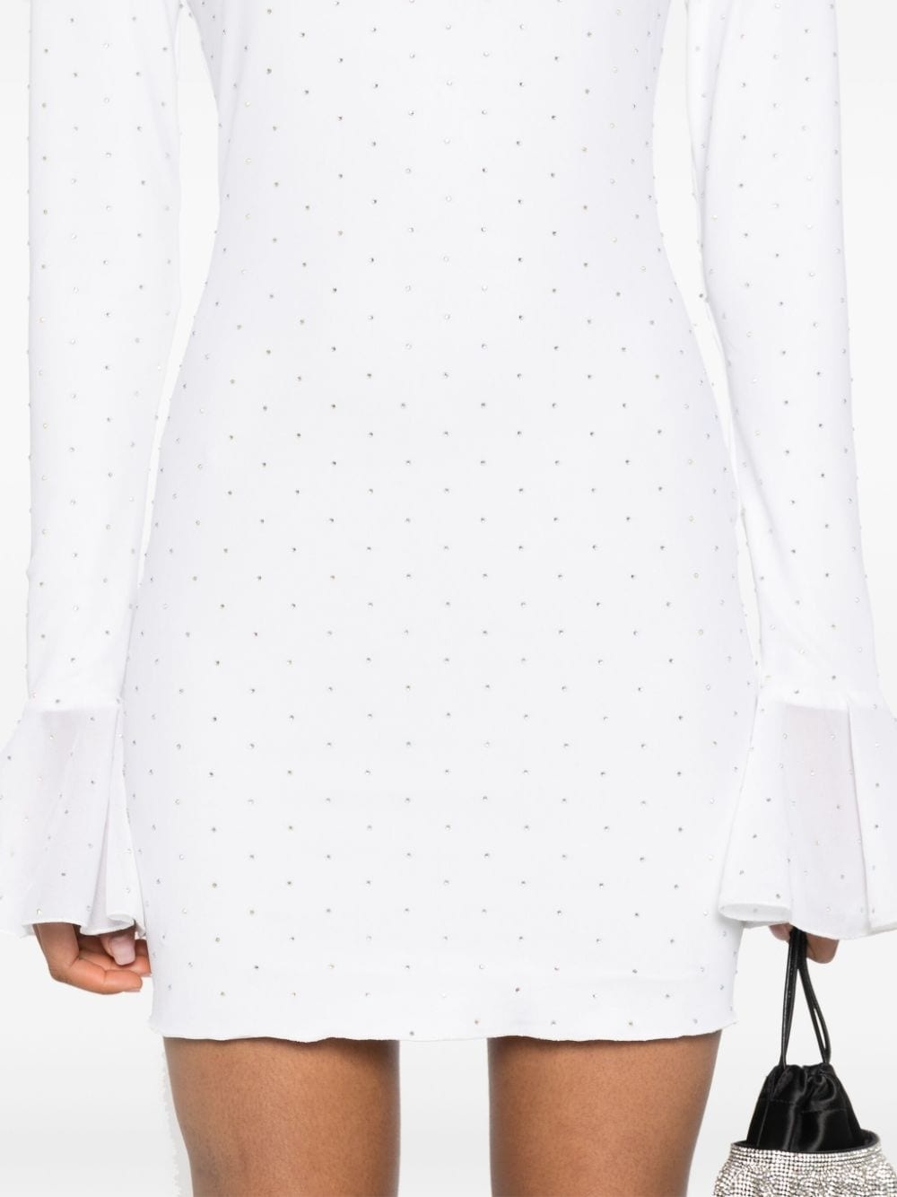 crystal-embellished mini dress - 5