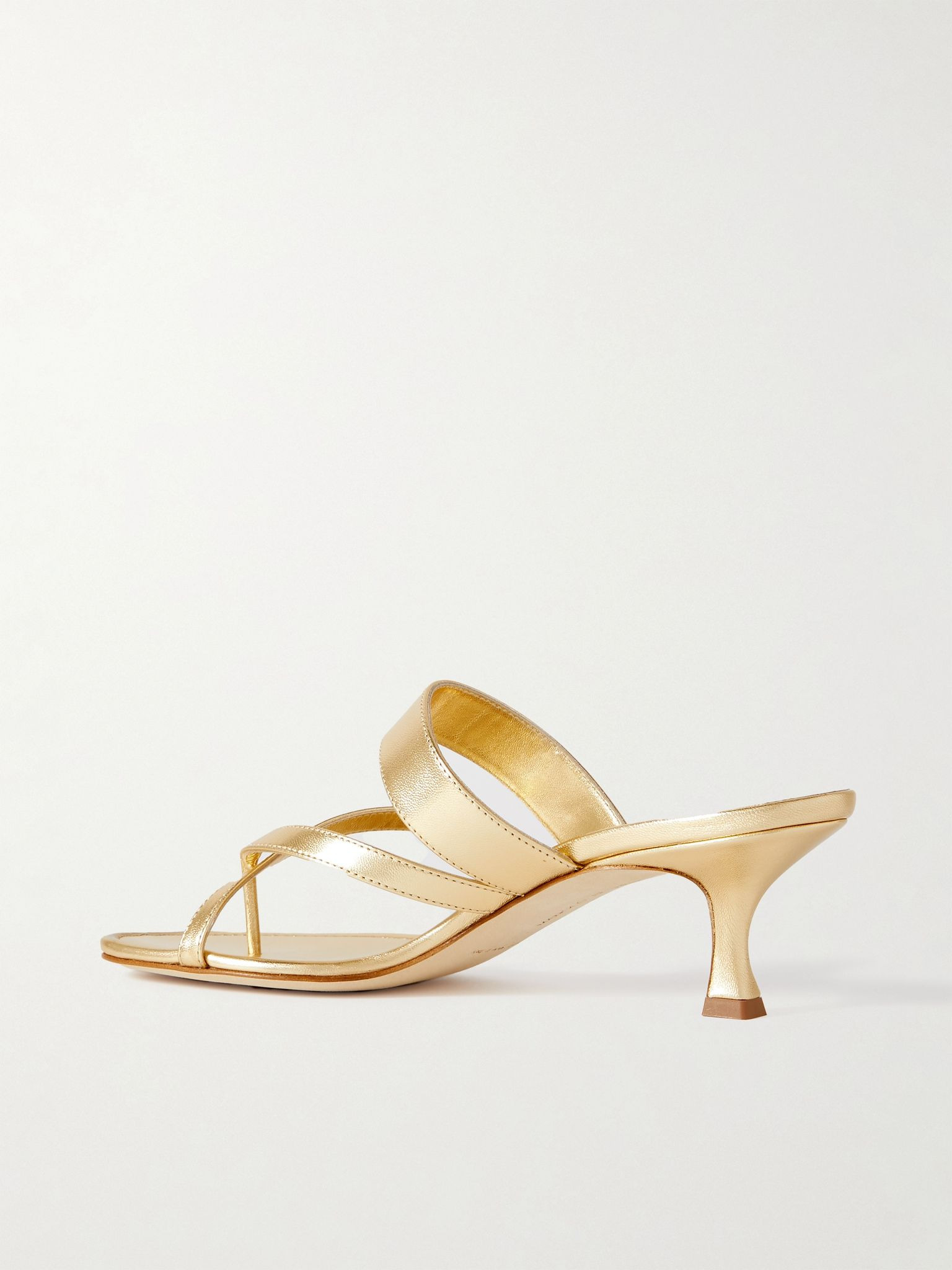 Susa 50 metallic leather sandals Gold - 3