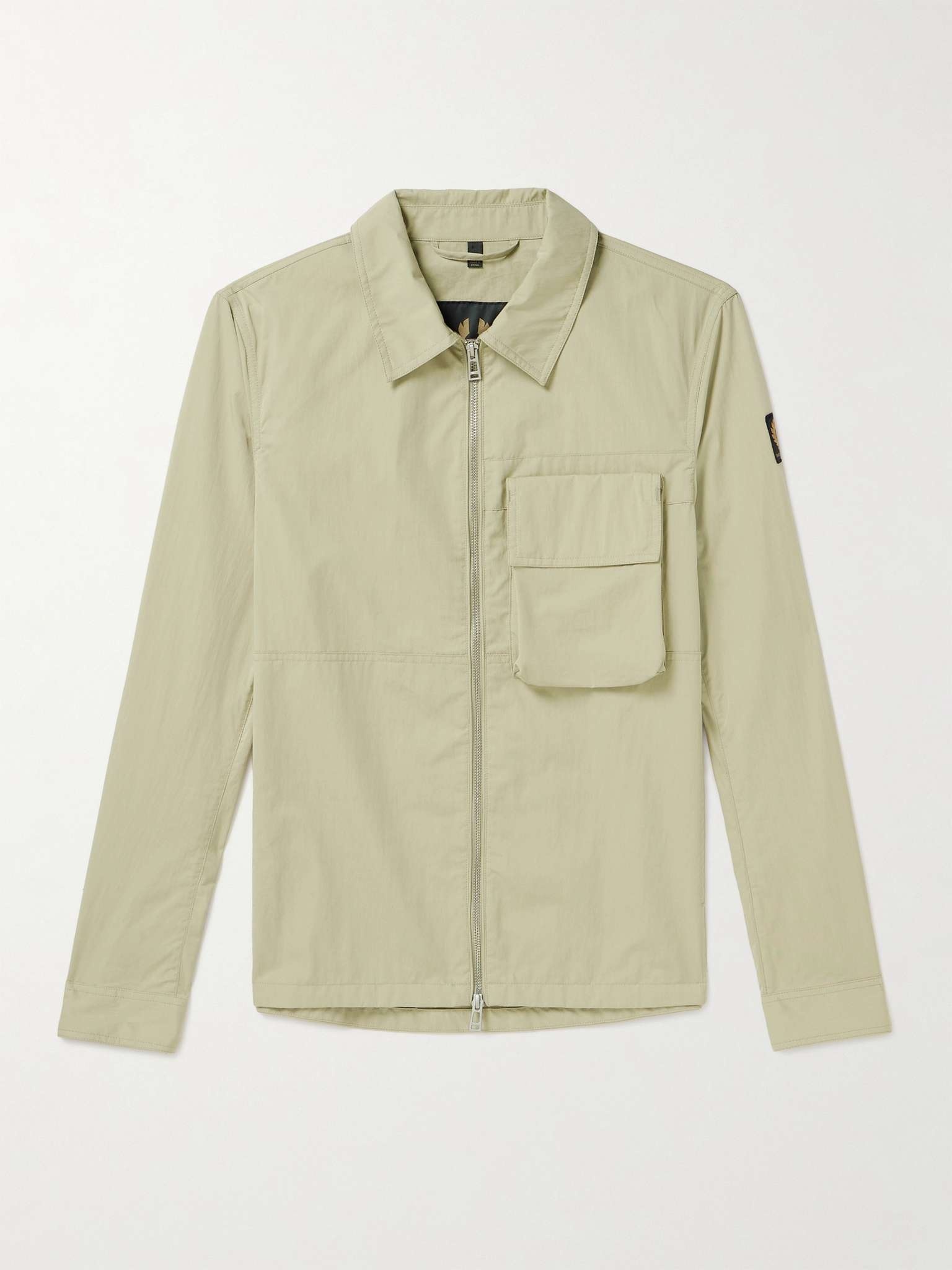 Runner Logo-Appliquéd Cotton-Blend Gabardine Overshirt - 1