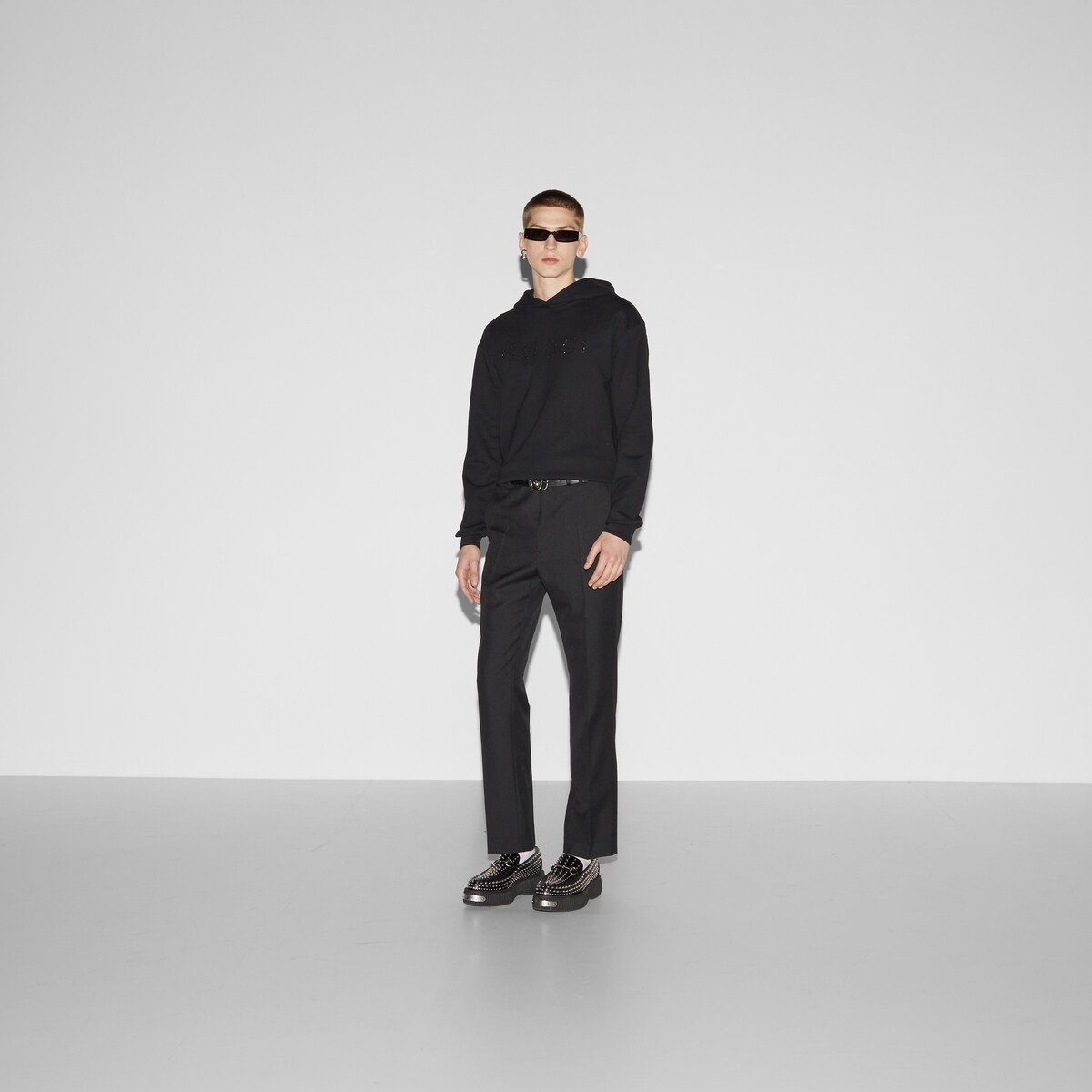 Cotton jersey hooded sweatshirt - 2