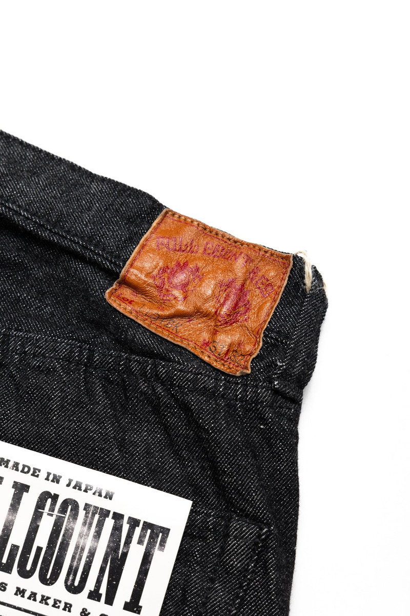 1101BK Straight Black Selvedge Denim 11