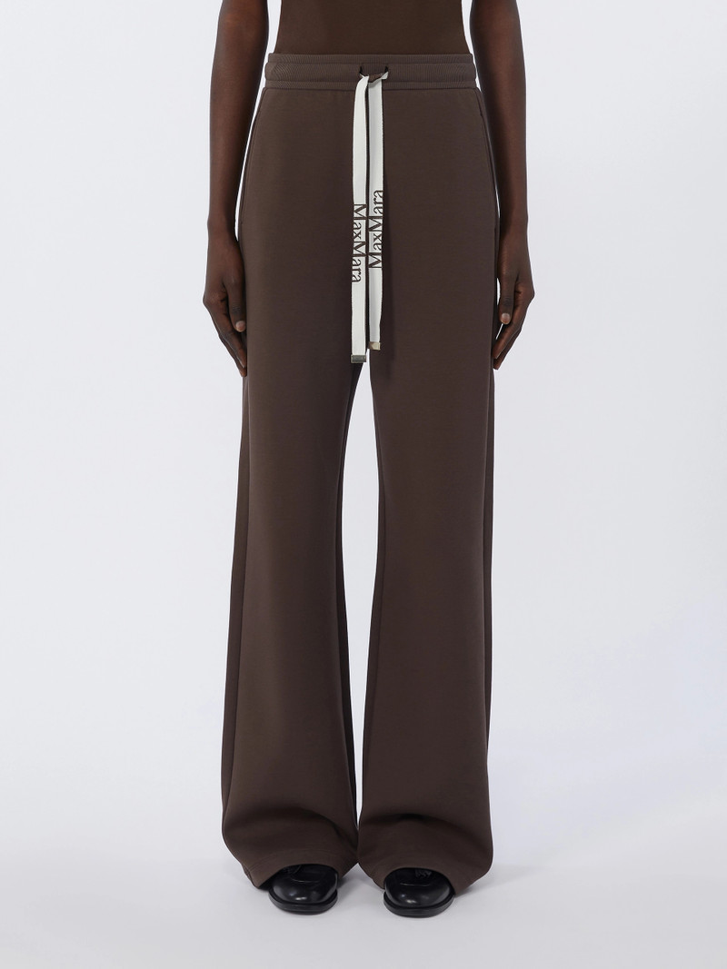 BALI Wide-fit jersey trousers - CHOCOLATE 3