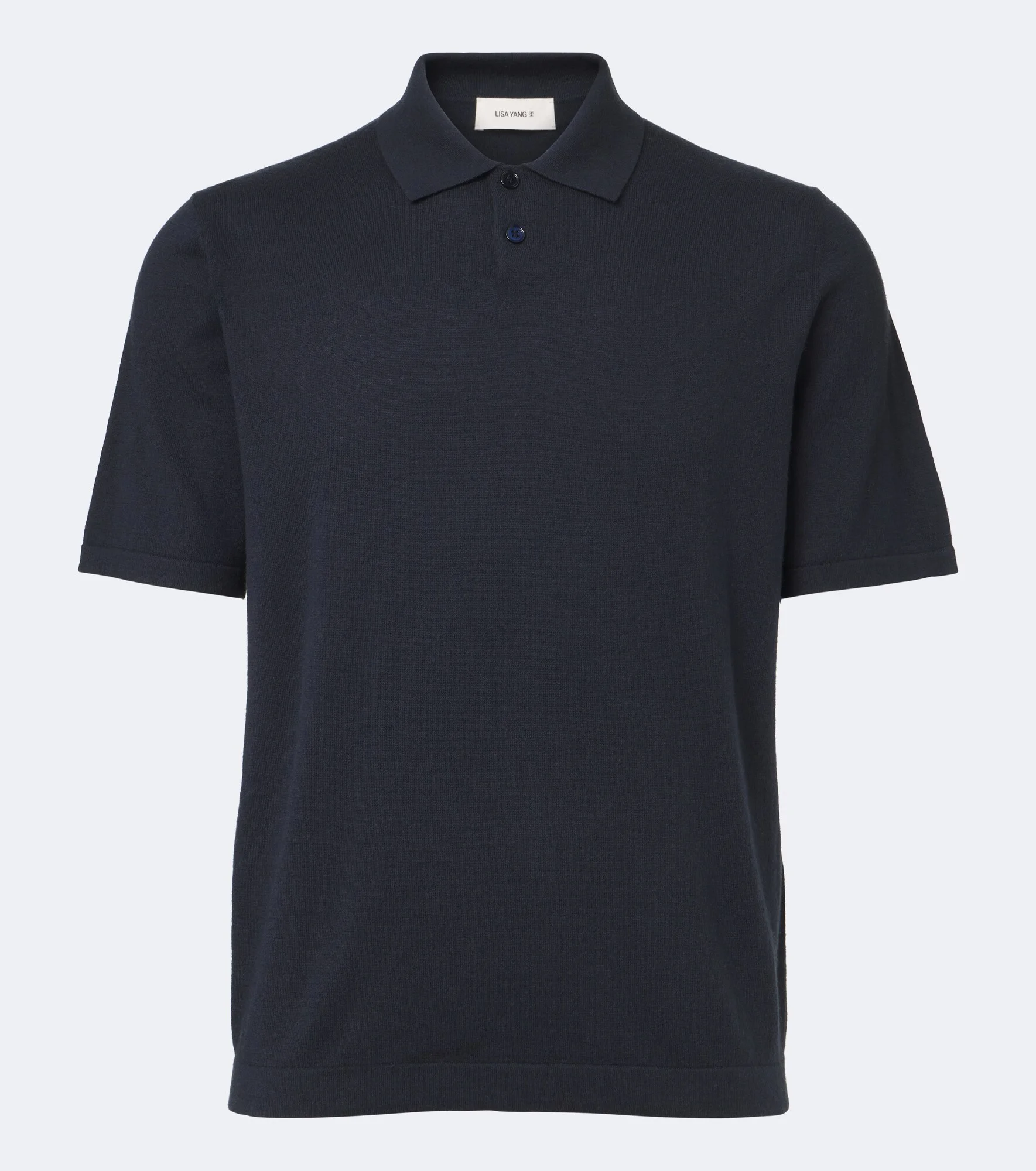 Keir cotton and cashmere polo shirt - 1
