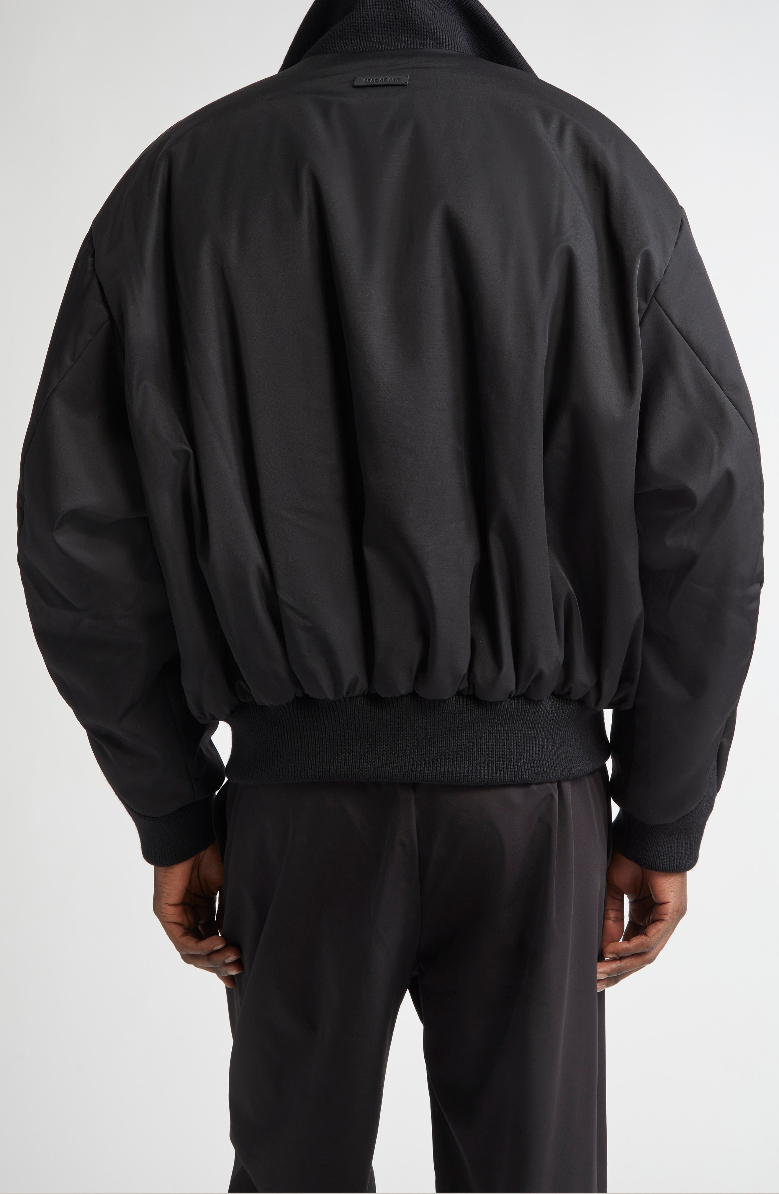 Fear of God High Neck Bomber Jacket in Black at Nordstrom - 3